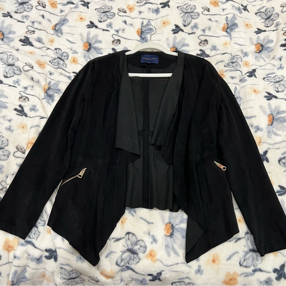 Black suede women jacket